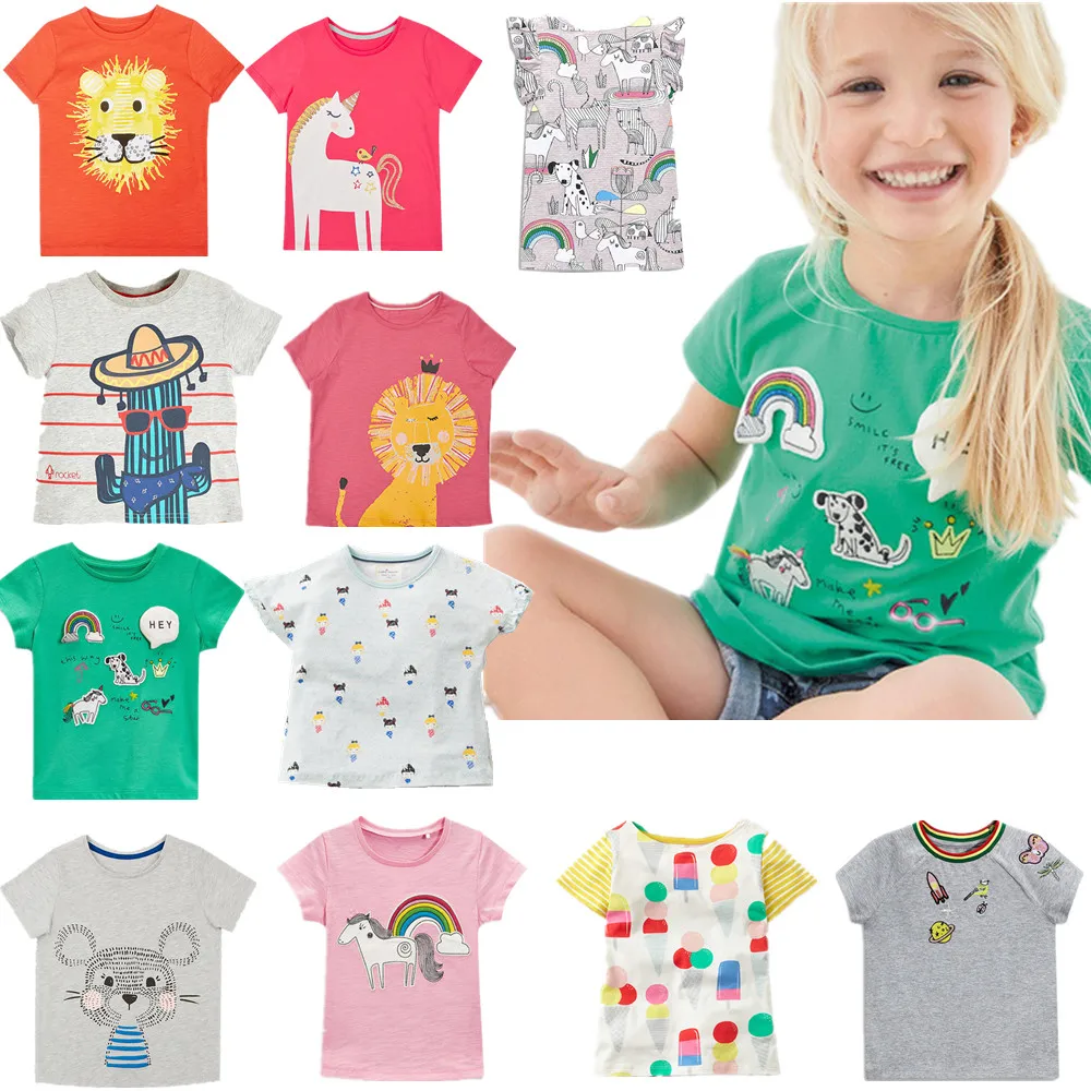 New Fall Autumn Spring baby girls Printing cartoon Leggings Quality Cotton rainbow Unicorn Pants 2-7year Clothes Clothing