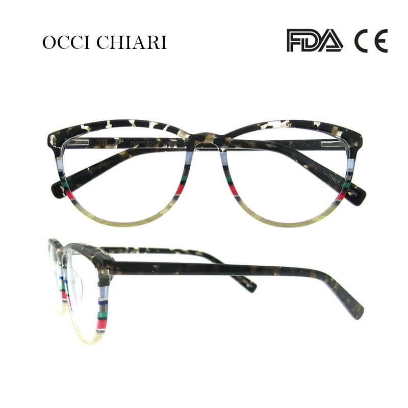 C4 OCCI CHIARI, итальянский дизайн, очки, Женская оправа, очки, оправа, очки, Oculos, люнетты очки, Дэми, цвет, подарок, W-CORSO - Цвет оправы: C4