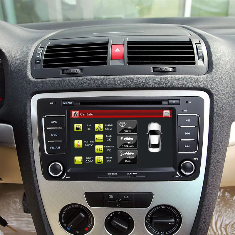 Авторадио 2 Din автомобильный DVD плеер для Skoda Octavia A 5 A5 3 Yeti 2008 2009 2010 2011 2012 2013 2014