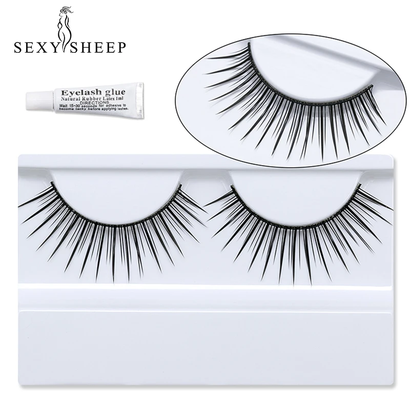 Натуральные накладные ресницы норковые невидимая лента натуральные черные