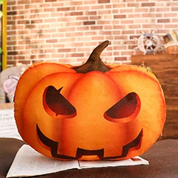 Evil pumpkin Хэллоуин Тыква Мягкая Игрушка злой шляпа для конфет вишня торт луна глаз треугольник глаза Тыква плюшевая подушка дети праздник реквизит подарок - Цвет: Evil pumpkin