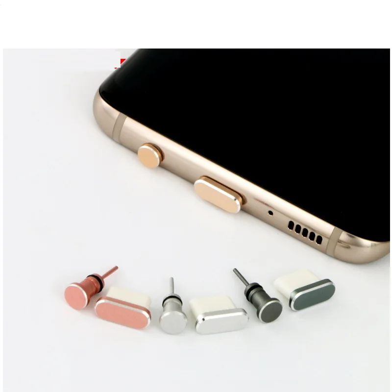 Type-c Dust plug Aluminium Alloy Type c Jack Mobile phone USB-C Charger Stopple for Xiaomi Mi5 mi6 Huawei P9 P10 LETV | Электроника