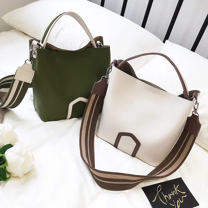 2018 Европа и Америка Мода широкая сумка с ремешками пакет лето новый узор женская