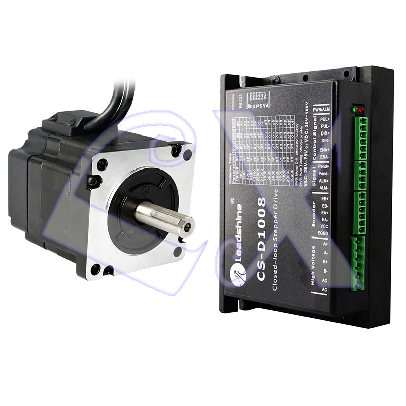 Оригинальный Leadshine CS M23445 S + D1008 2 фазный NEMA34 шаговый сервопривод Комплект 4.5Nm 12 7 мм