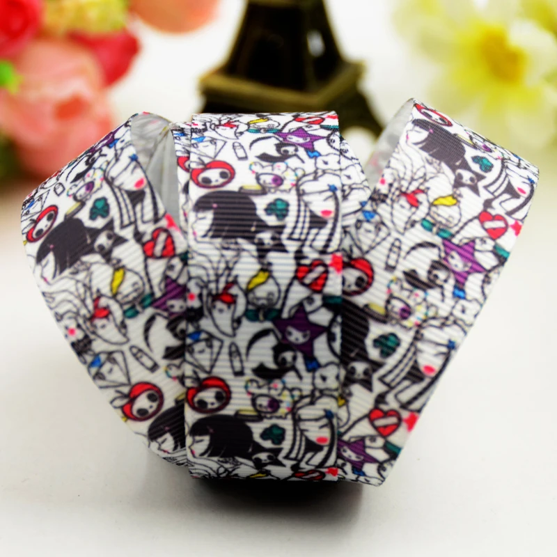 7/8 'དྷ мм 1&quot 25 1 1/2 &quot38 3&quot 75 Tokidoki принт с персонажами мультфильмов корсажная