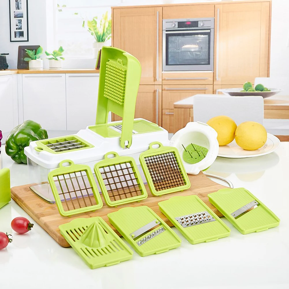 Ручная терка для овощей и фруктов Dicer многофункциональные лезвия резак лука