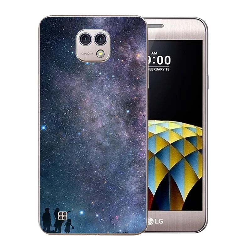 5 2-дюймовый чехол для телефона LG X Cam мягкий из ТПУ с рисунком звездного неба K580 K580DS