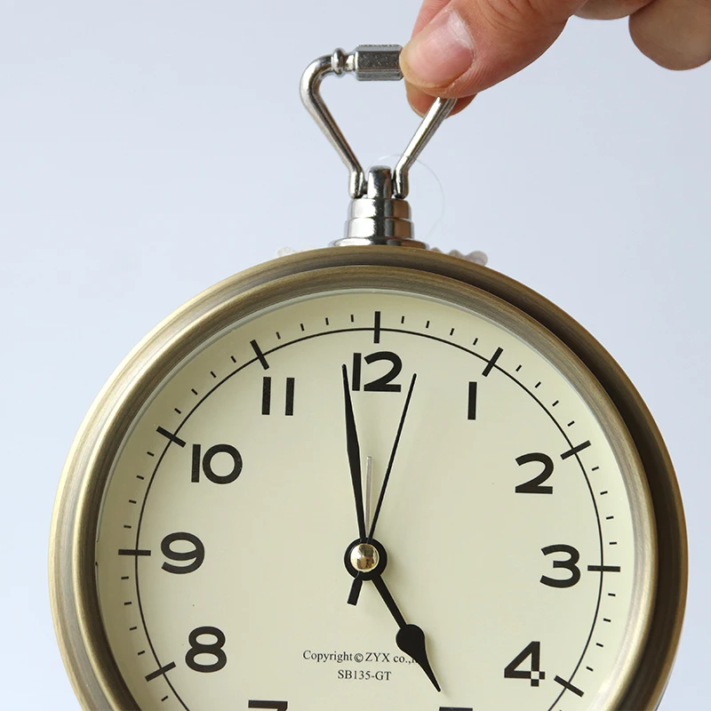 

Vintage Alarm Clock Metal Iron Art Needle Mute Movement Table Time Watch Decoration Clocks Bedroom Hanging Horologe Art Crafts