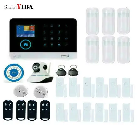 SmartYIBA IOS/Android APP Wi-Fi GSM домашняя система охранной сигнализации инфракрасный датчик