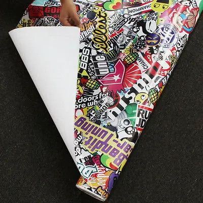 Горячая 60 &quotx 20&quot JDM панда мультфильм Граффити автомобиля стикер бомба обернуть