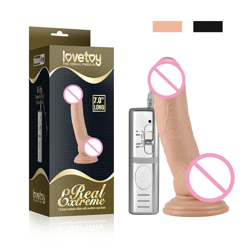 Lovetoy реалистичный 7 &quot3 Вибратор на несколько скоростей фаллоимитатор с