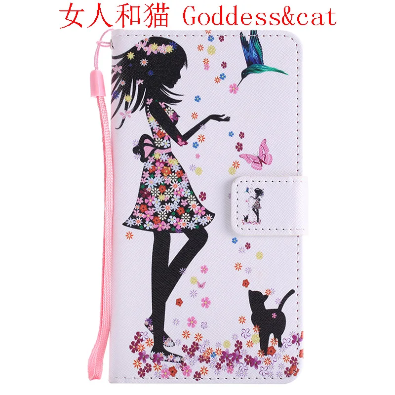 Goddess cat 8 цветов для samsung Galaxy A3 A5 A7 A9 из искусственной кожи, чехол для мобильного телефона серии A, чехол-кошелек с магнитной застежкой - Цвет: Goddess cat