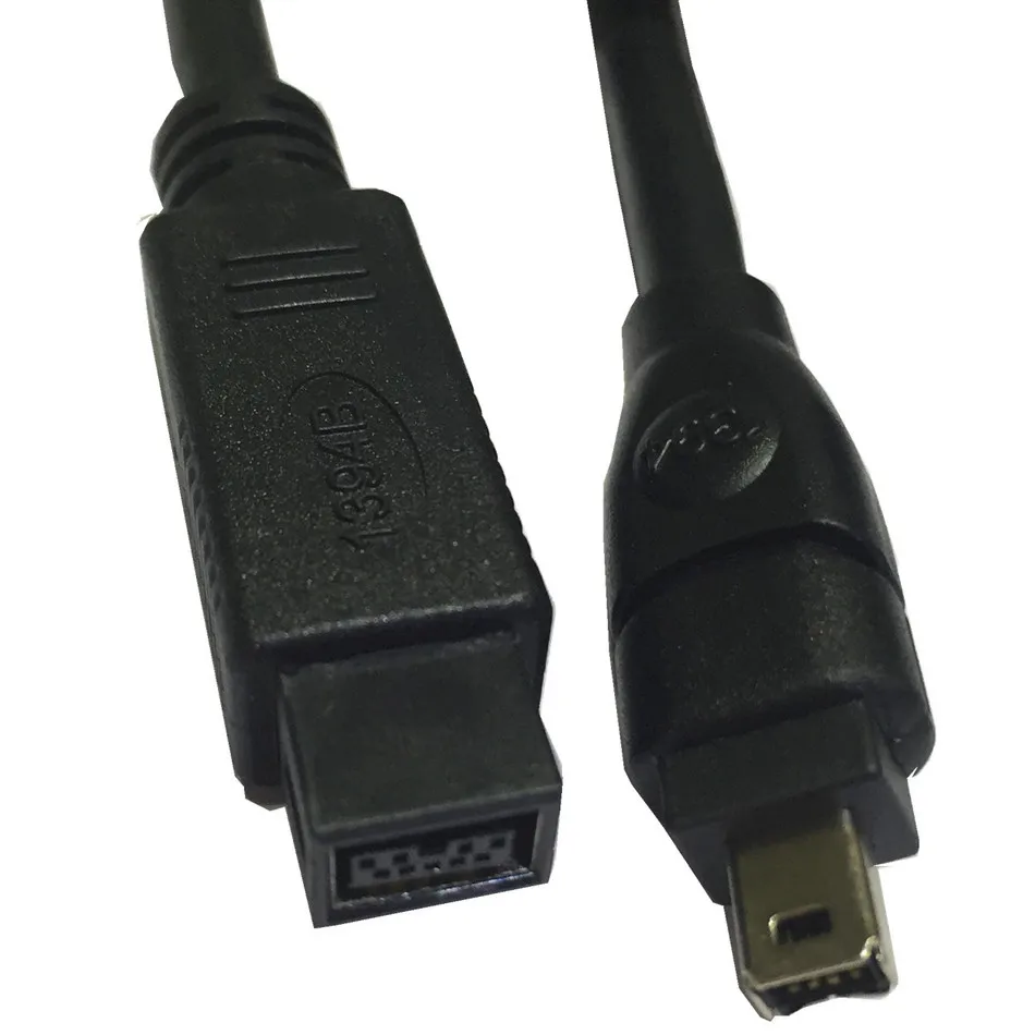Черный Кабель IEEE 1394 Firewire 800 400 9 контактный/4 контактный штекер/штекер 15 футов 4 5
