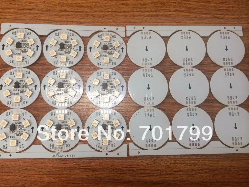 WS2821A DC24V PCBA6 шт. 5050 SMD RGB LED 1 44 Вт Параллельный-один провод-три channels-256gray