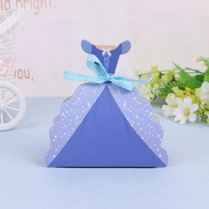2000 шт. платье принцессы коробка для конфет креативная Свадебная подарочная | Дом