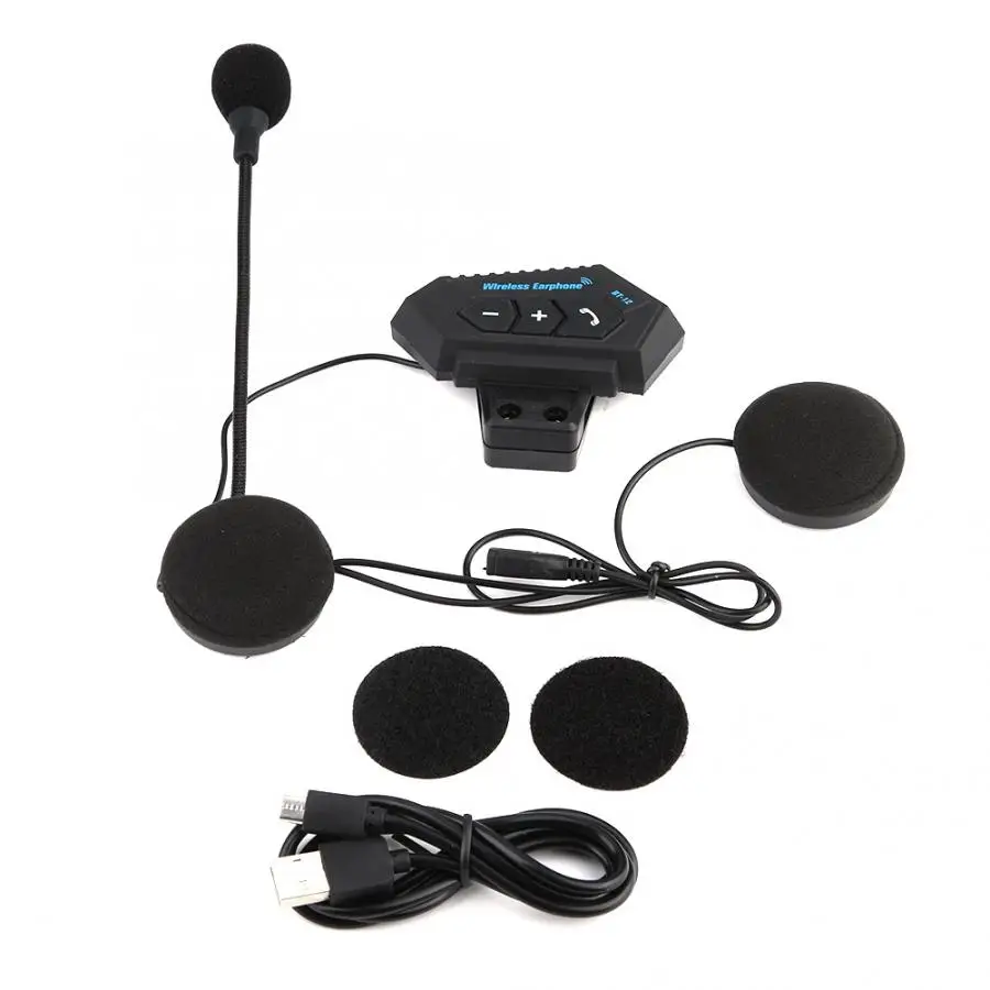BT V4.1+ EDR мотоциклетный шлем BT гарнитура наушники колонки Поддержка Hands-free вызова для ответа отклонения подвешивания