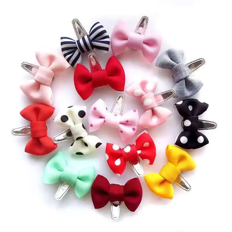 Chumirry kids 14 Colors Baby Tie Bow BB Hairpins Children Accessories Girls Headwear Princess Butterfly Shape Cute Barrette | Детская