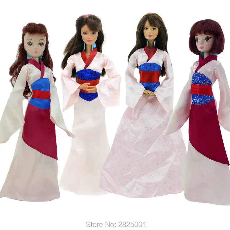 1 шт. Сказочный наряд принцессы свадебное платье длинное костюм Одежда для куклы