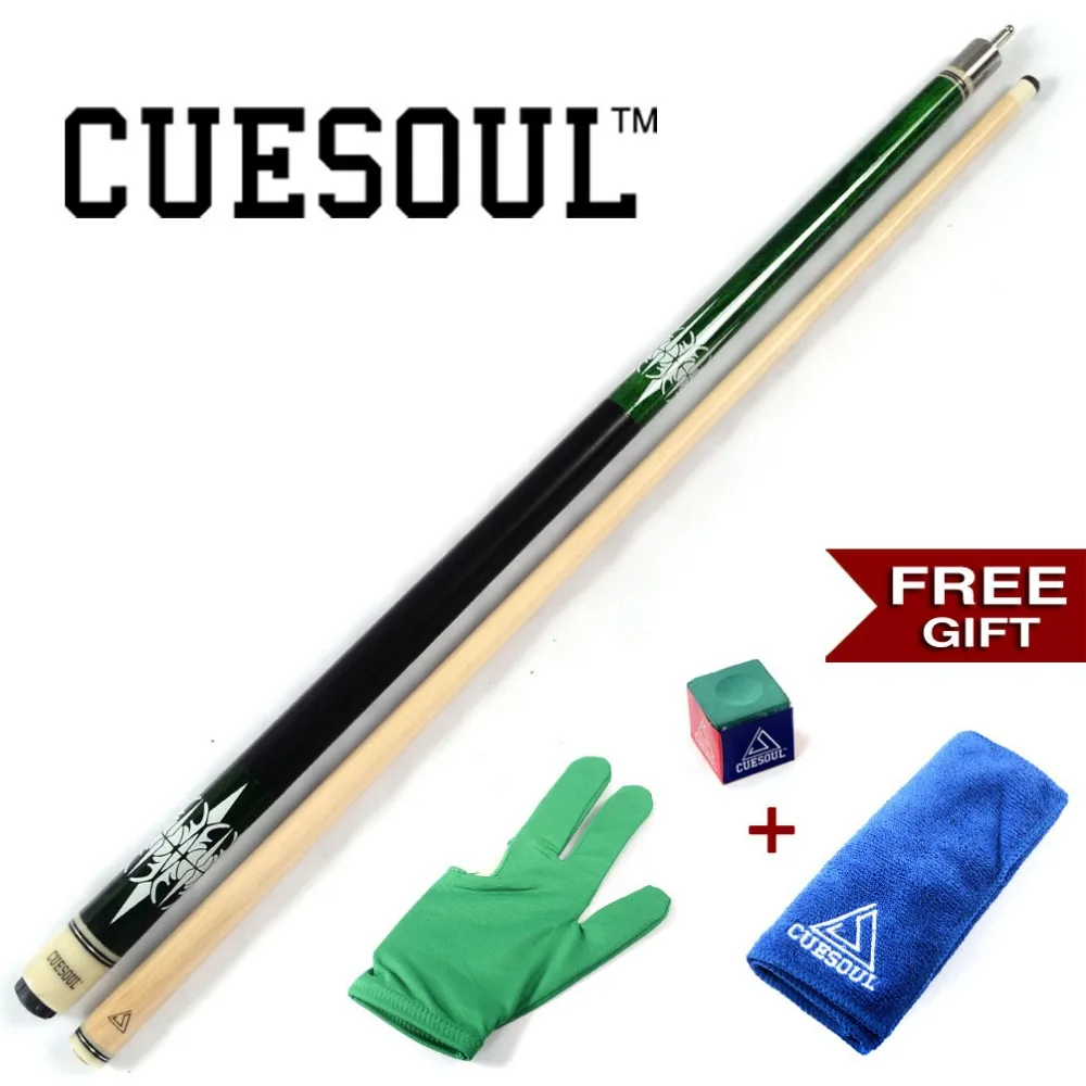 CUESOU Pool Cue Stick with Glove+ Chalk+ Cue Clean Towel Billiard Cue