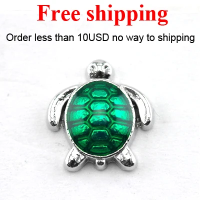 Бесплатная доставка плавающие амулеты серебряные черепахи для стеклянного
