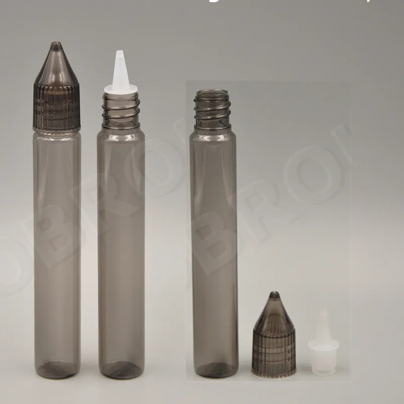 Прозрачная цветная ручка для питомца 2 шт. прозрачный/черный флакон-капельница