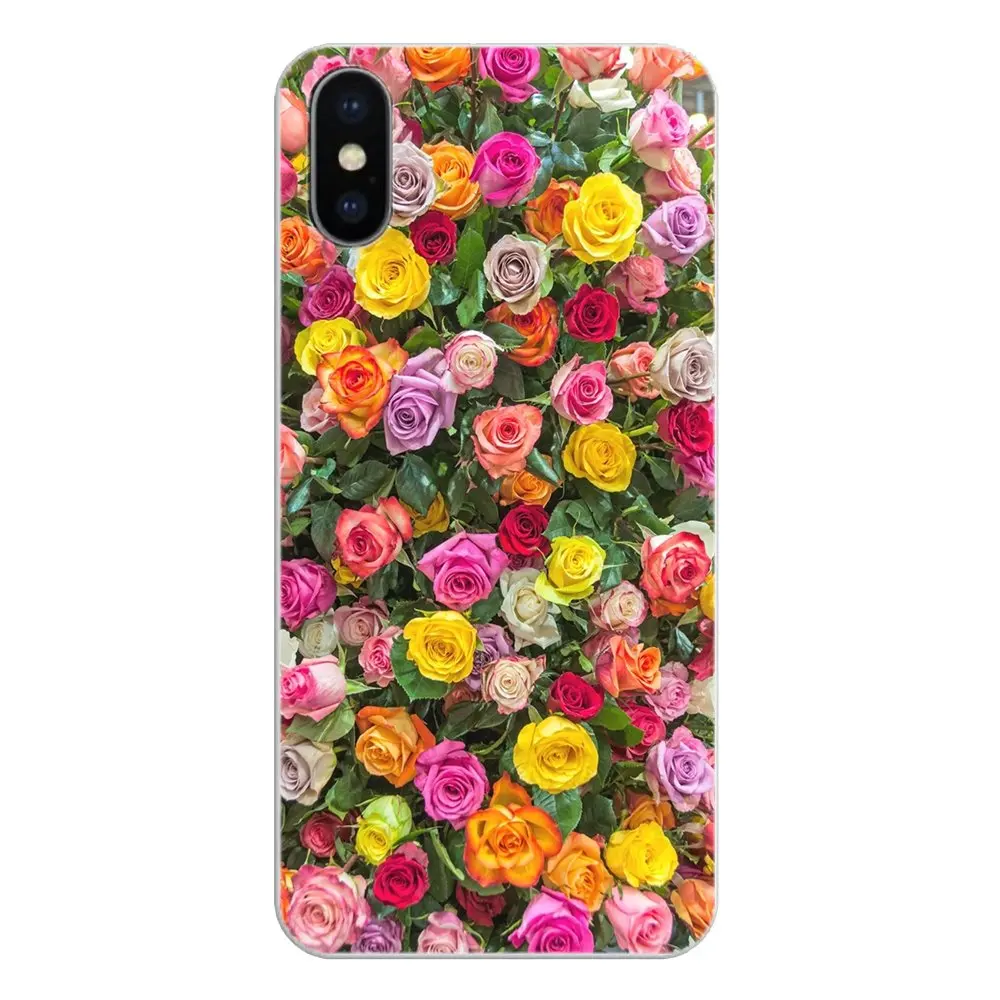 Для Xiaomi Mi A1 A2 5X 6X 8 lite SE Pro Max Mix 2 2S 3 Mi5 Mi5S прозрачные мягкие чехлы Чехлы Цветы садовые
