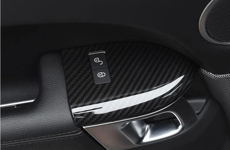 Углеродное волокно стиль для Landrover Range Rover Sport 2014 2017 ABS Пластиковый защитный замок