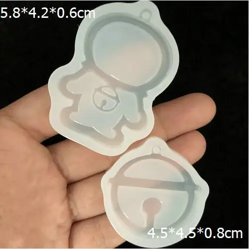 2 mix doraemon Мини Popsicle силиконовая форма DIY смолы искусство Луки амулеты украшения из перьев формы инструмент для изготовления ювелирных изделий шоколада кристаллическая форма - Цвет: 2 mix doraemon