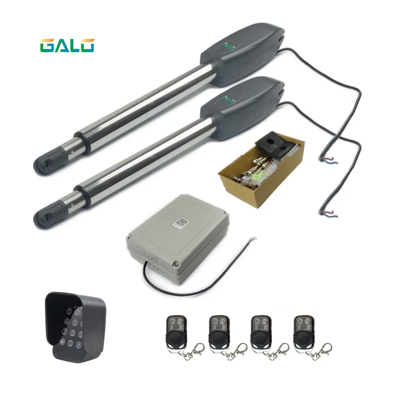 Kit-L IP55 набор стандартов Тяжелая 400 кг на лист двойная Автоматическая электрическая распашная открывалка для домашней автоматизации двери бабочки - Цвет: Kit-L