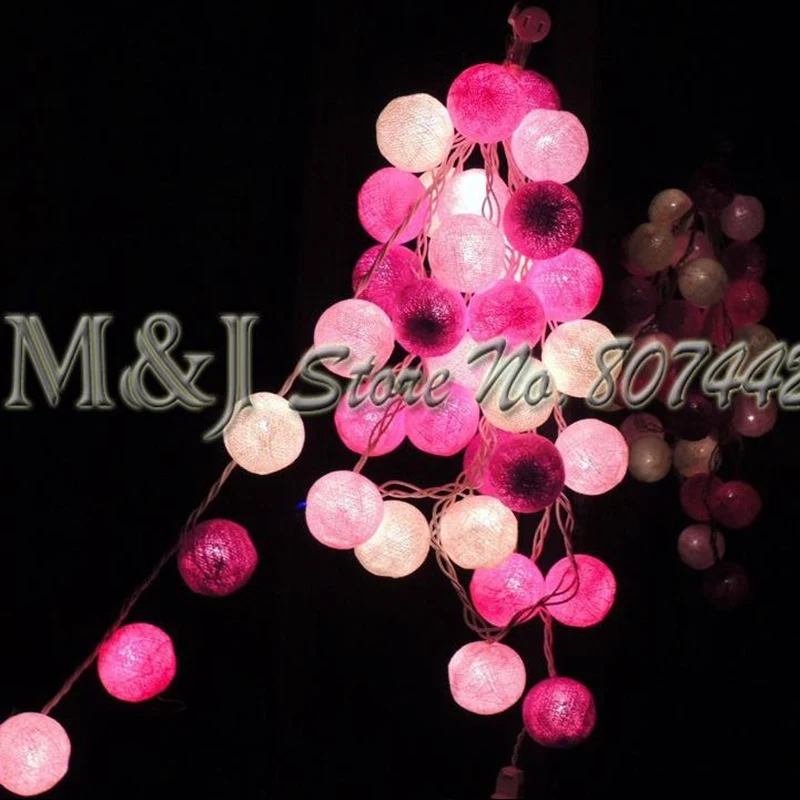 20 шаров/набор фиолетовых/розовых/белых хлопковых шаров украшение для