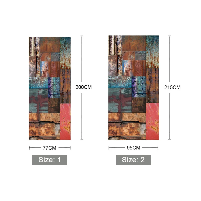 Ретро Железный лист креативный самоклеящийся стикер на дверь настенная живопись