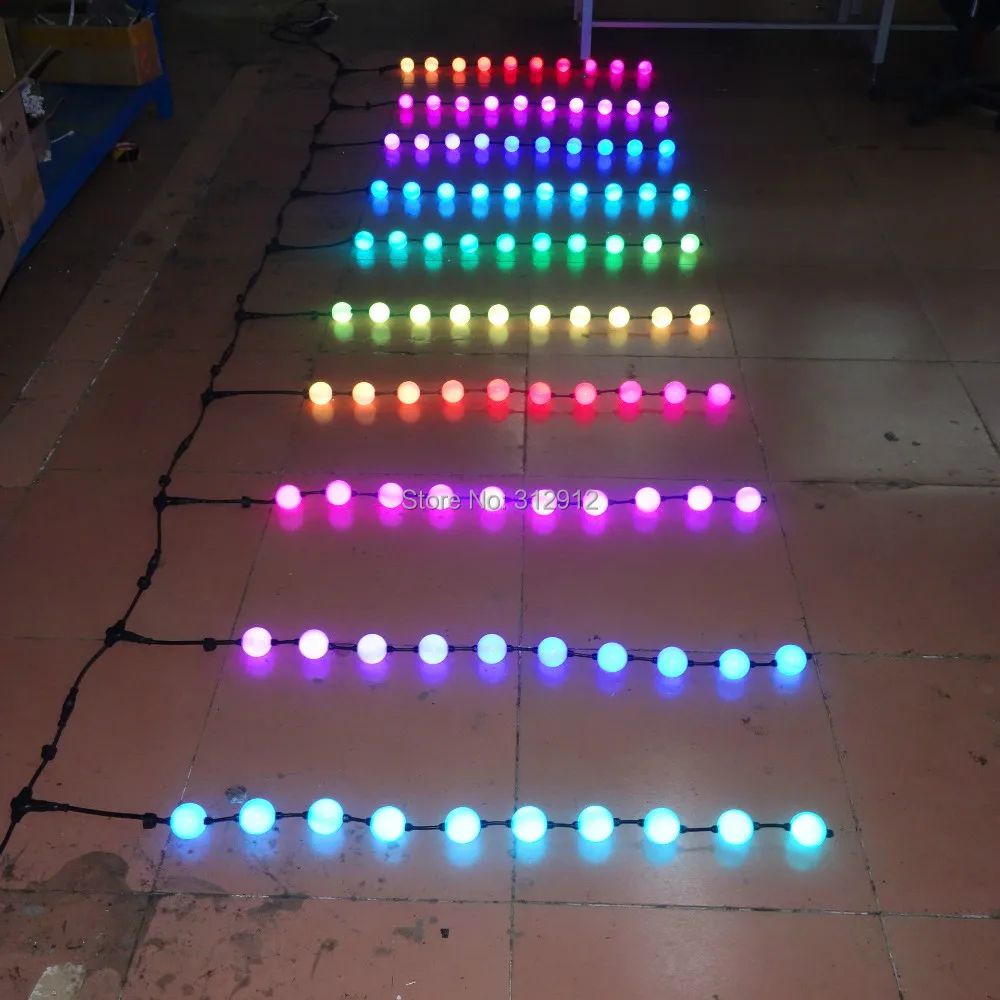 Сигнал сплиттера WS2811 12 в пост. Тока адресуемый пиксельный шар 10 пикселей * 5 линий