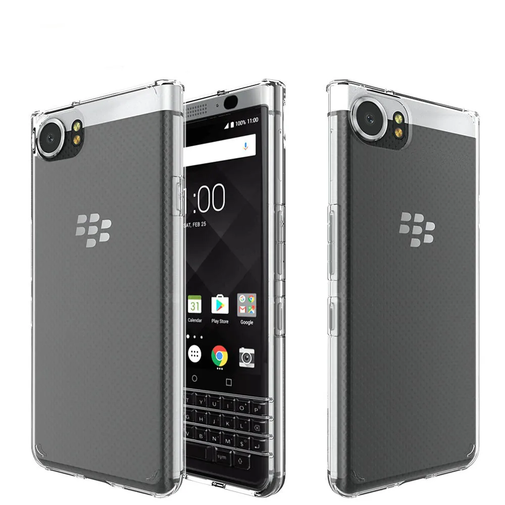 Для Blackberry DTEK70 силиконовый прозрачный чистый противоударный чехол для телефона