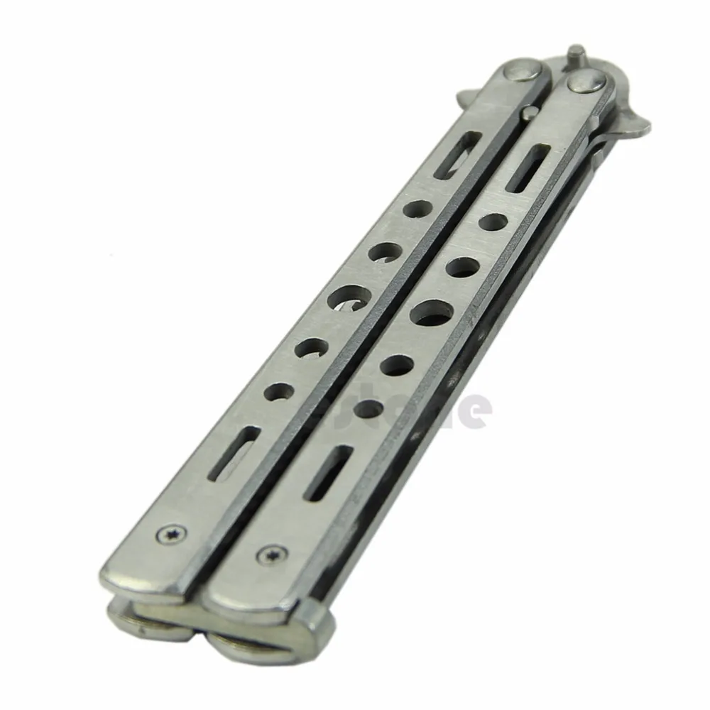 Тренировочная бабочка Balisong из нержавеющей стали стильный гребень для ножей