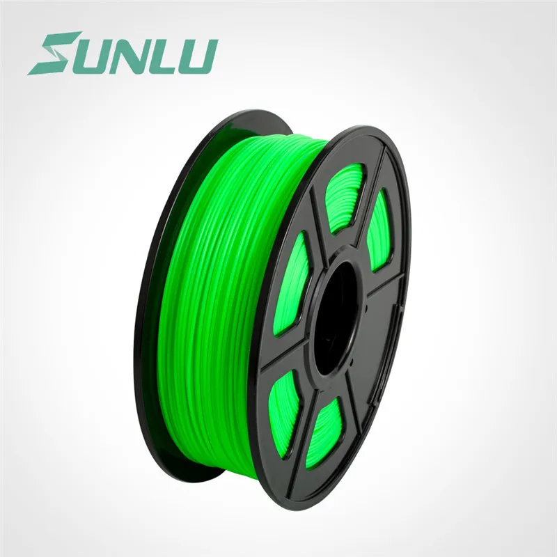 ABS-GREEN SUNLU ABS 3d нити для FDM принтера и 3D ручки 1 кг с катушкой для детей, исследуйте создание, расходные материалы 1,75 мм abs нити - Цвет: ABS-GREEN