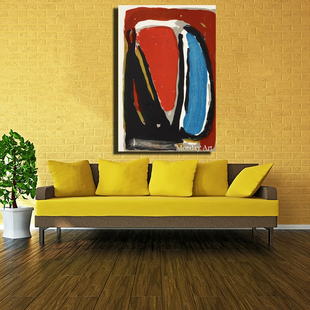 Hand Painted Quardros Abstract Oil Painting on Canvas Modern Picasso Wall Art Picture for Living Room | Дом и сад