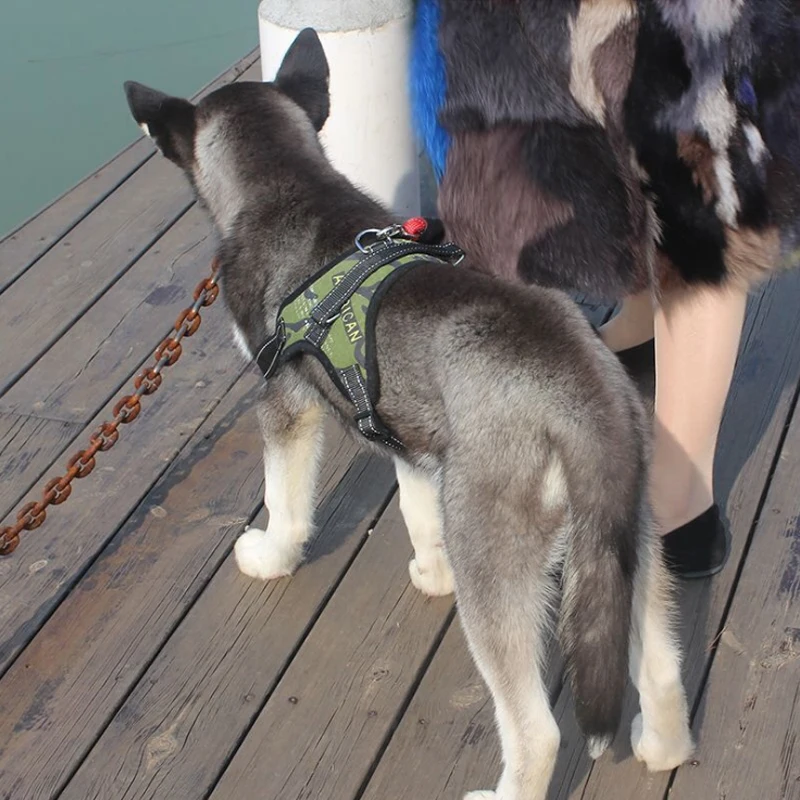 Поводок для собак поводок нагрудный ремень дышащая сетка большая собака жилет