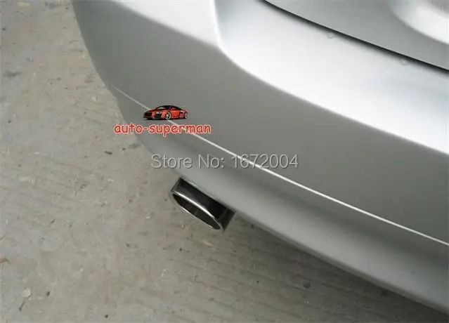 Хромированная выхлопная труба для BMW 3 Series E90 318D 318 2006 2010|pipe tip|pipe 1/2pipe exhaust |