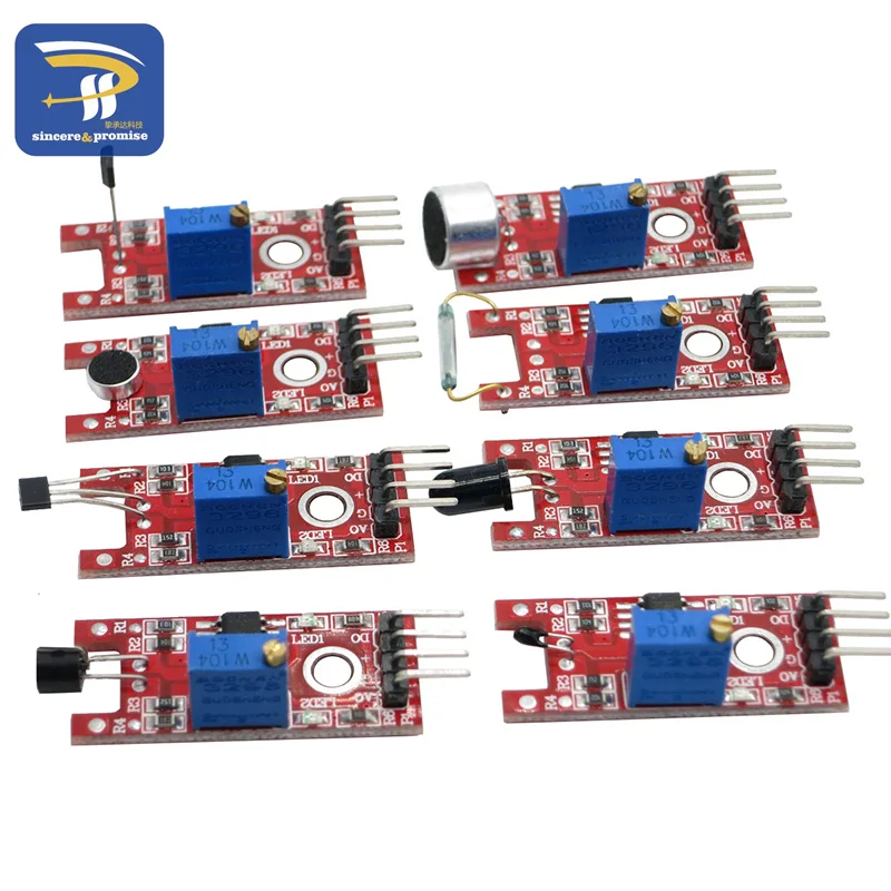 Датчик Kit 37 в 1 Сенсор комплект для Arduino/RGB/джойстик/светочувствительная/звук