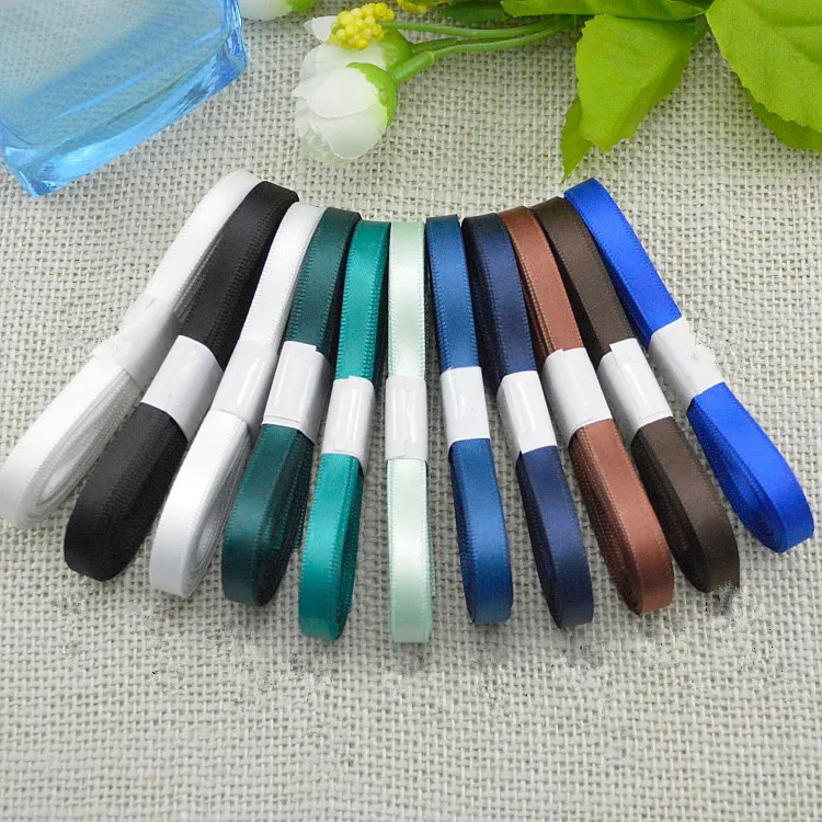 5pcs 6mm polyester ribbon webbing DIY Chrismas party wedding decoration gift accessory silk satin lace |