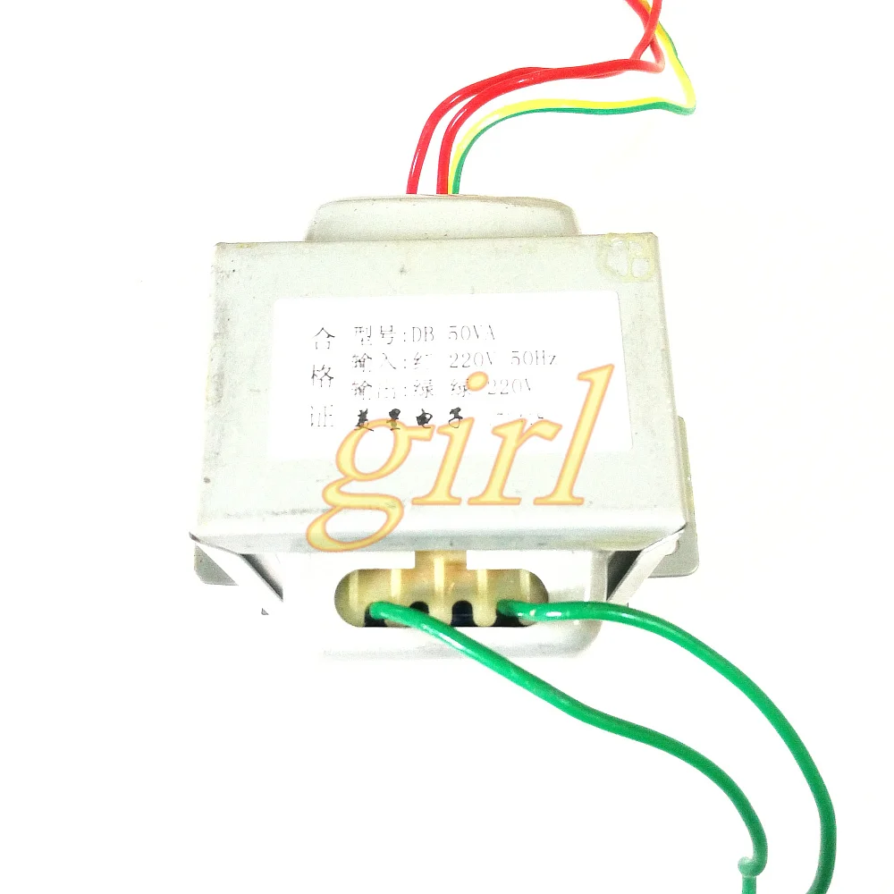 Изоляционный трансформатор EI66 Φ 50W 220V до 1:1 безопасная изоляция защита от
