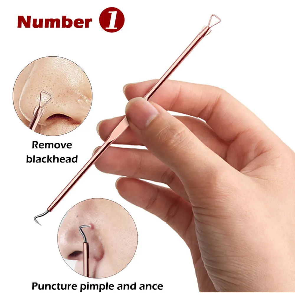 4 шт. Нержавеющая сталь угорь набор инструментов Профессиональный комедона Прыщ