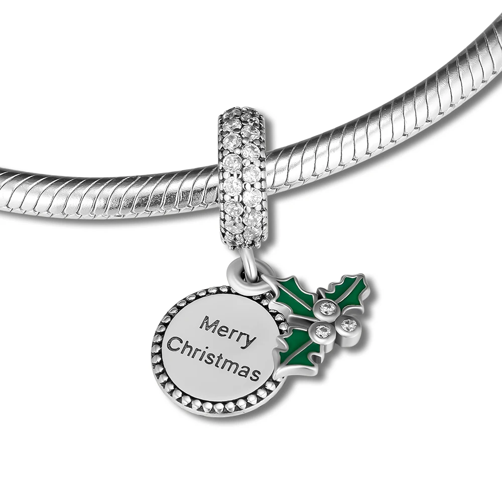CKK Fits Original Bracelet Argent 925 Sterling Silver Christmas Letter Dangle Charm Beads for Jewelry Making Kralen Berloques | Украшения и