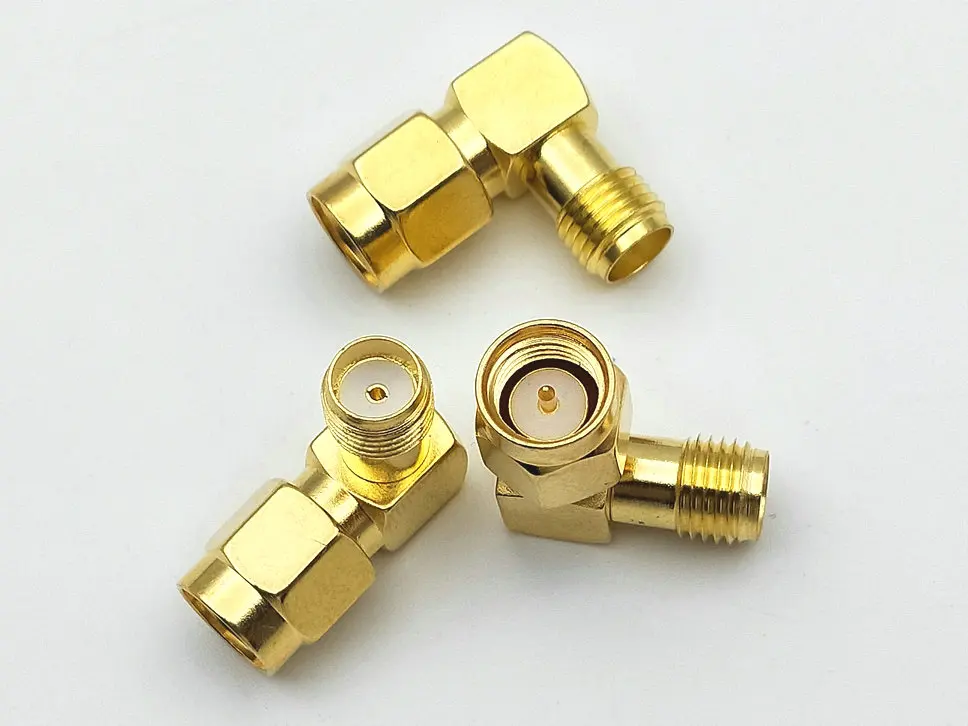 100 шт. Золотой SMA штекер женский правый угол в серии RF разъем|sma female|sma malesma sma |