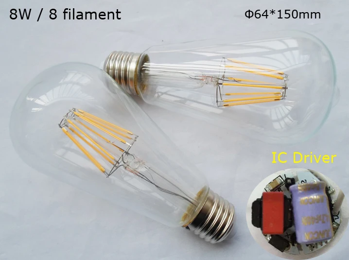 Лампы светодиодные в стиле ретро 8 Вт 120 В 220 240 В|bulb led filament|led filamentled retro |