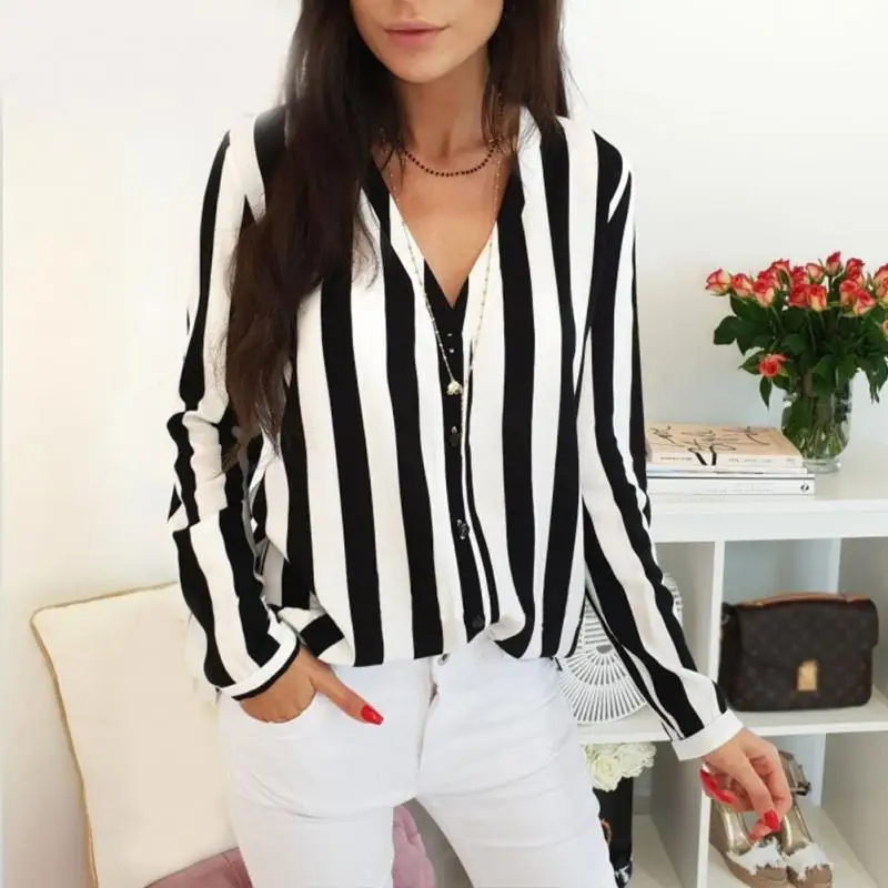 Модные женские туфли v-образным вырезом на пуговицах с длинным рукавом