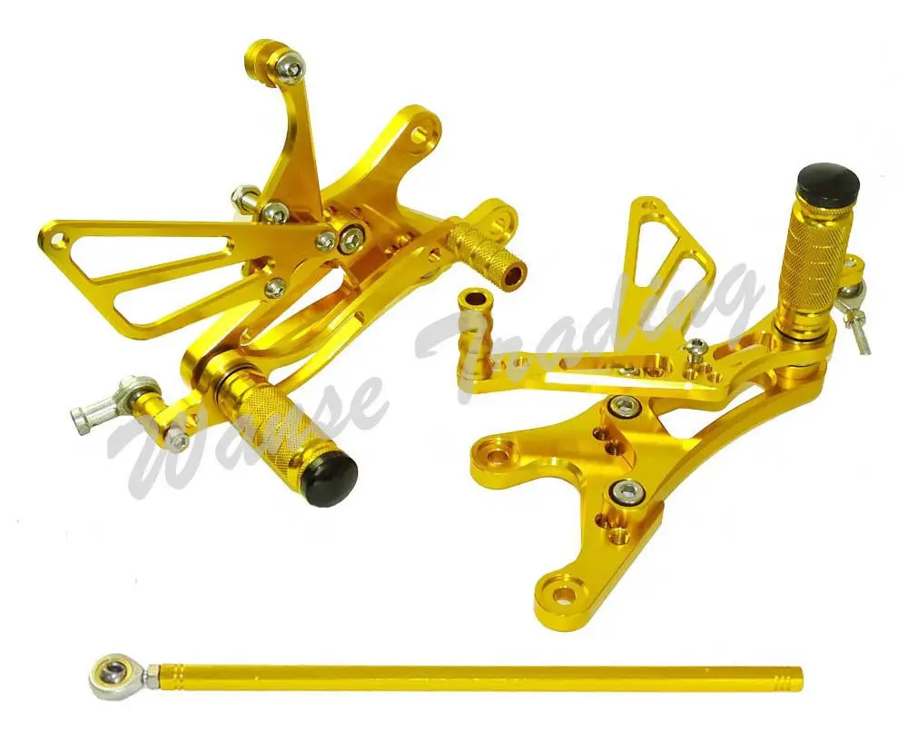 Мотоцикл с ЧПУ Регулируемый Rider Сзади наборы для ухода за кожей Rearset Подножка для ухода за кожей ног колышки Yamaha YZF R1 1998 1999 2000 2001