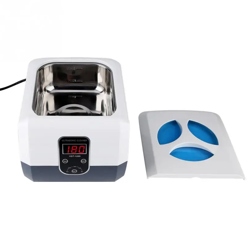 

Цифровой Ультразвуковой Очиститель Машина Корзина для ювелирных изделий часы Маникюр монеты 1.3l 60 Вт ультразвуковая ванна