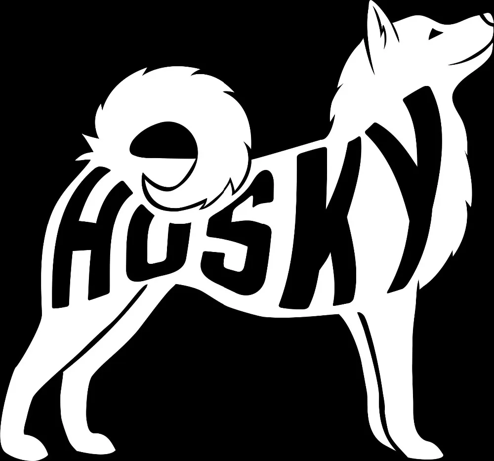 Хаски собака животные Знак Наклейка виниловая Автомобильная наклейка