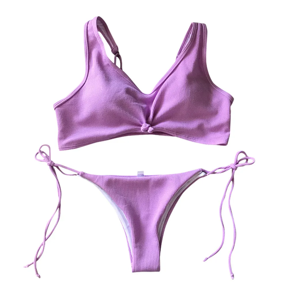 Бикини Летний купальник женский дропшиппинг 2018 купальный костюм с лямкой через